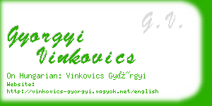 gyorgyi vinkovics business card